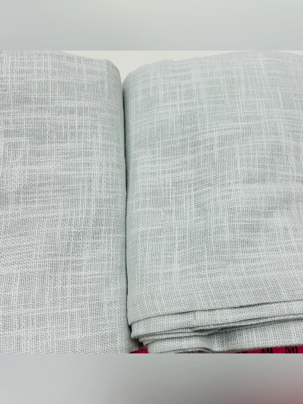 QUINCE Set Of 2 48x108 Cotton Sheer Curtains Cloud 0755